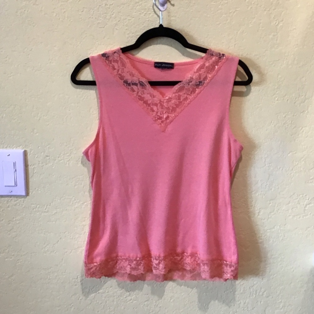 For Joseph Blush Lace Camisole medium women’s tank top z3